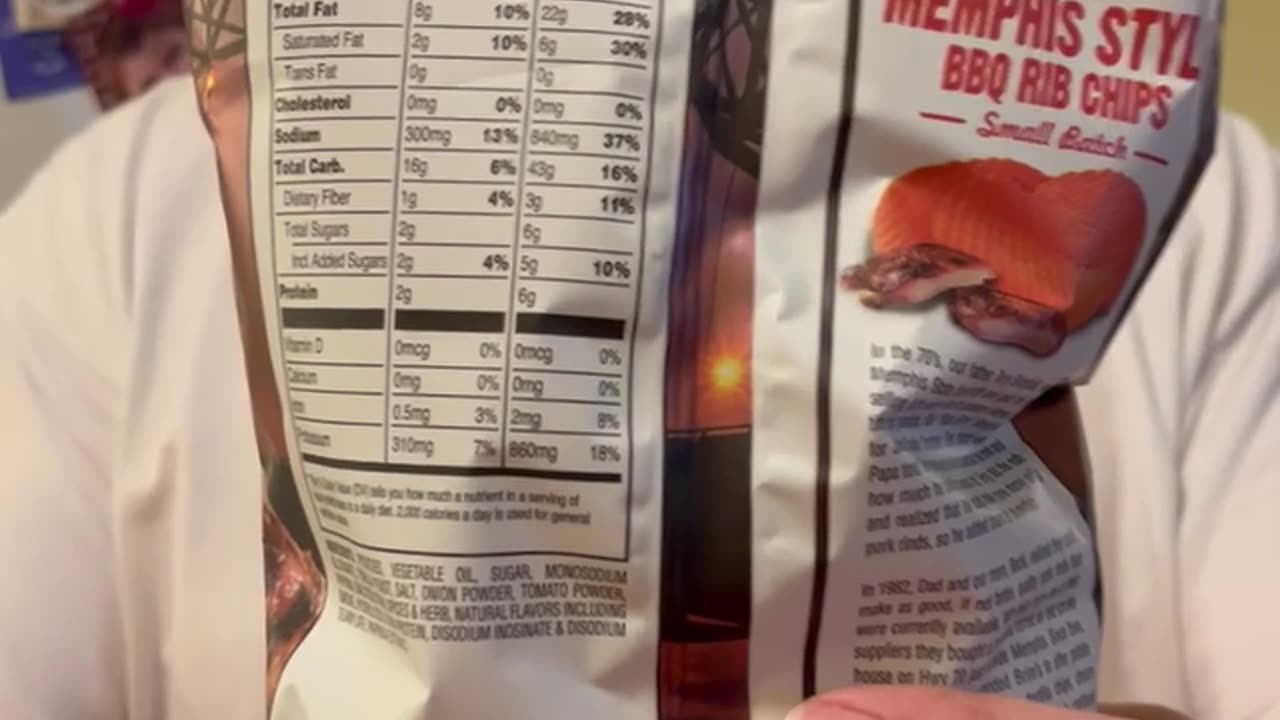 Brim’s Memphis Style BBQ Rib Chips #food