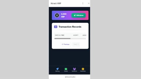 BIG MINING MINI APP TELEGRAM BOT XTRACT XRP// EARN FREE XRP