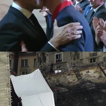 French President Emmanuel Macron decorated people