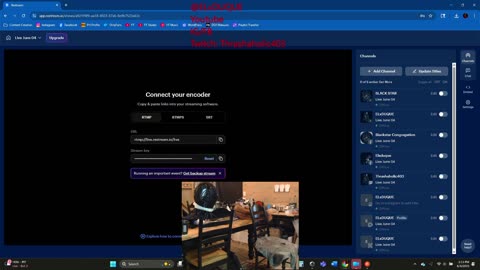 Stream via RTMP (OBS, Vmix, Zoom) with Restream
