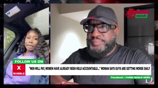 Woman claims that men are not held accountable enough?