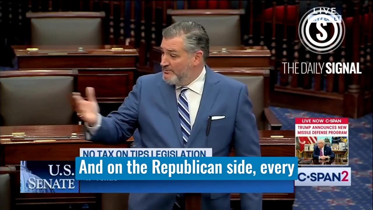 🚨Senate UNANIMOUSLY Passes No Tax on Tips Act