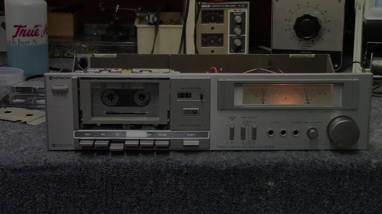 Hitachi D-E10 Cassette Deck - repair & testing
