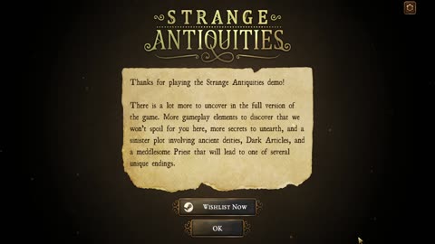 Demo: Strange Antiquities