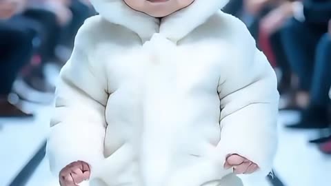 Cute baby fashion show