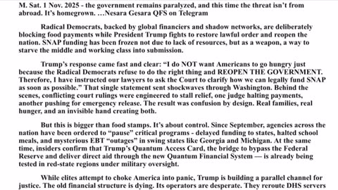 WTPN SITUATION UPDATE FEATURING RESTORED REPUBLIC 11/5/25