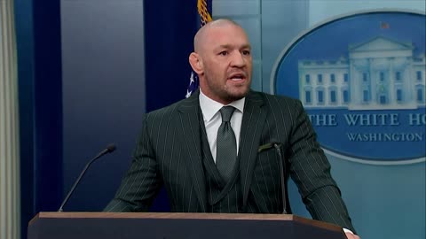 Conor McGregor full speech at White House before meeting with Donald Trump