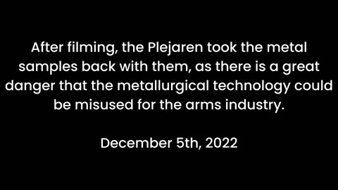 Billy Meier UFO Contact Info - The Metal samples of the Plejaren