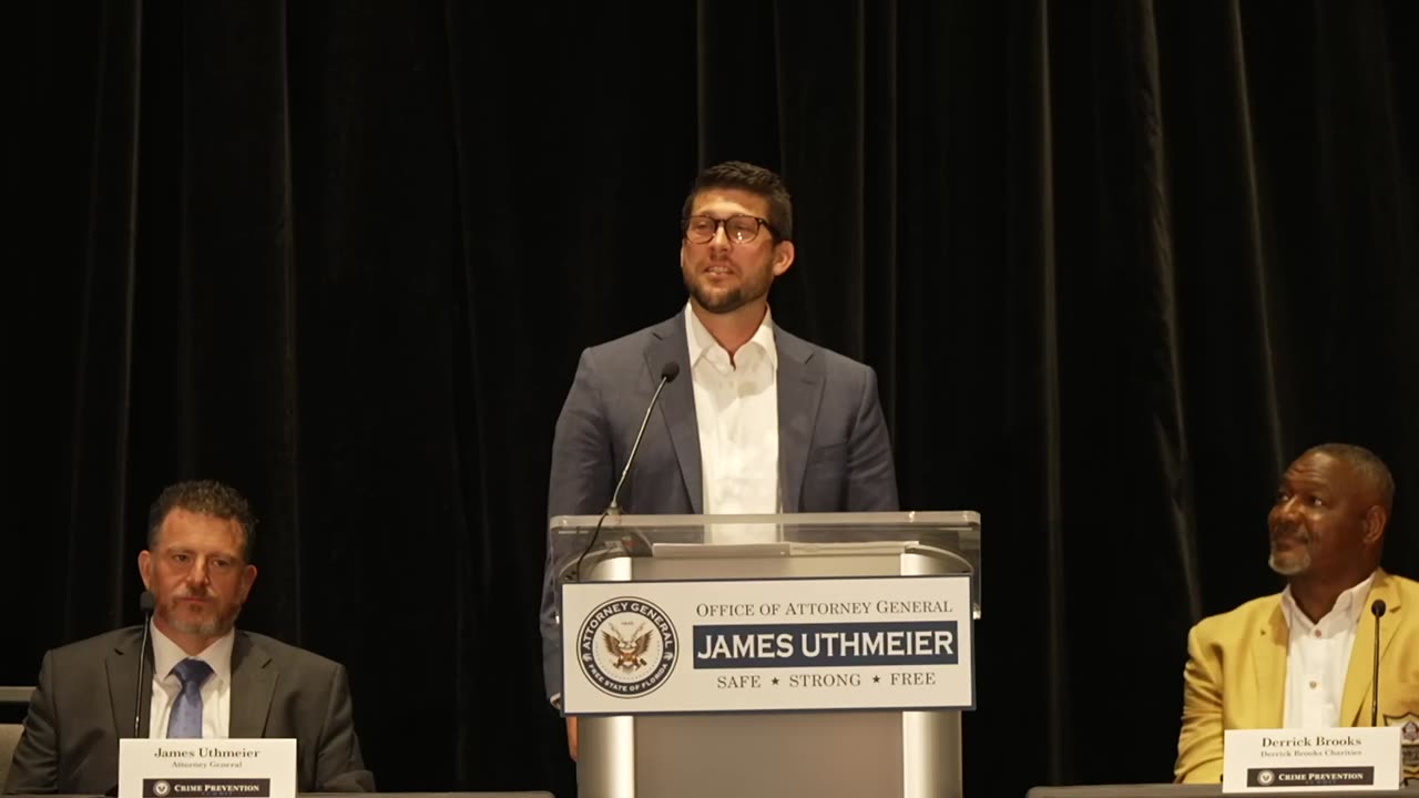 Attorney General James Uthmeier Keynotes the 2025 Crime Prevention Summit in Tampa.