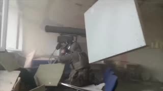 Russian Hurricane Team with ATGM Does Renovation Inside a Building 😁