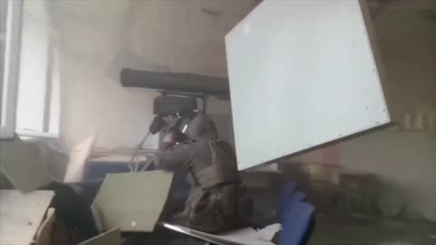Russian Hurricane Team with ATGM Does Renovation Inside a Building 😁