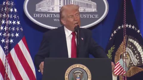 🔥President Trump at the DOJ: "Our predecessors turned the Department of Justice into..