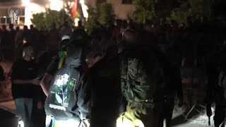Overnight, the IDF says troops and Border Police officers tried to disperse a