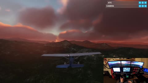 🔥 Low-Level Valley Run Between Montenegro & Croatia | Red Sky Rush in My Virtual Cessna | MSFS 🌄✈️