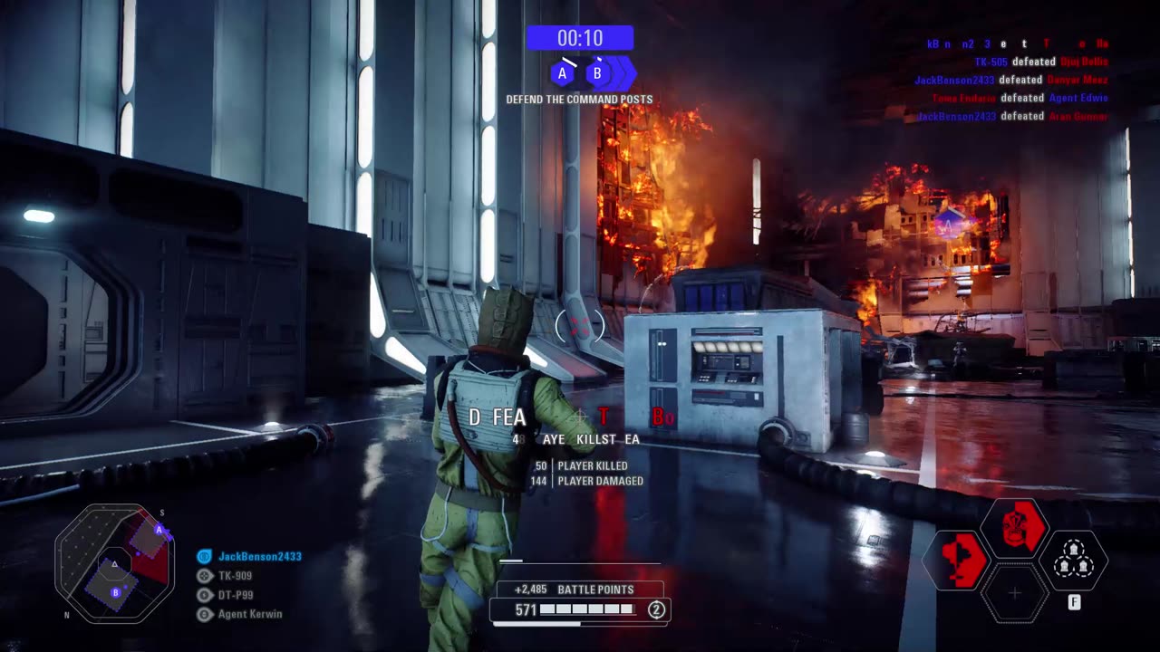 SWBF2 2017: Instant Action Mission (Defend) Death Star Imperials Gameplays