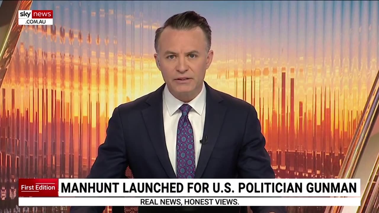Manhunt underway for gunman following ‘politically motivated assassination’ of US politician