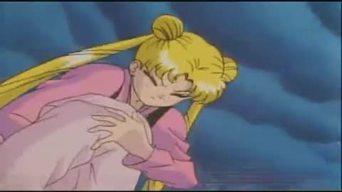 Usagi Spanks Chibi to Break Her Out of Mind Control - Sailor Moon 3rd Movie