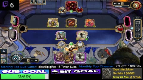 Gods Unchained / Weekly $100 Giveaway To Viewers! / Watch For Entries!