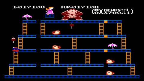 Donkey Kong Wii Virtual Console Game B Level 4