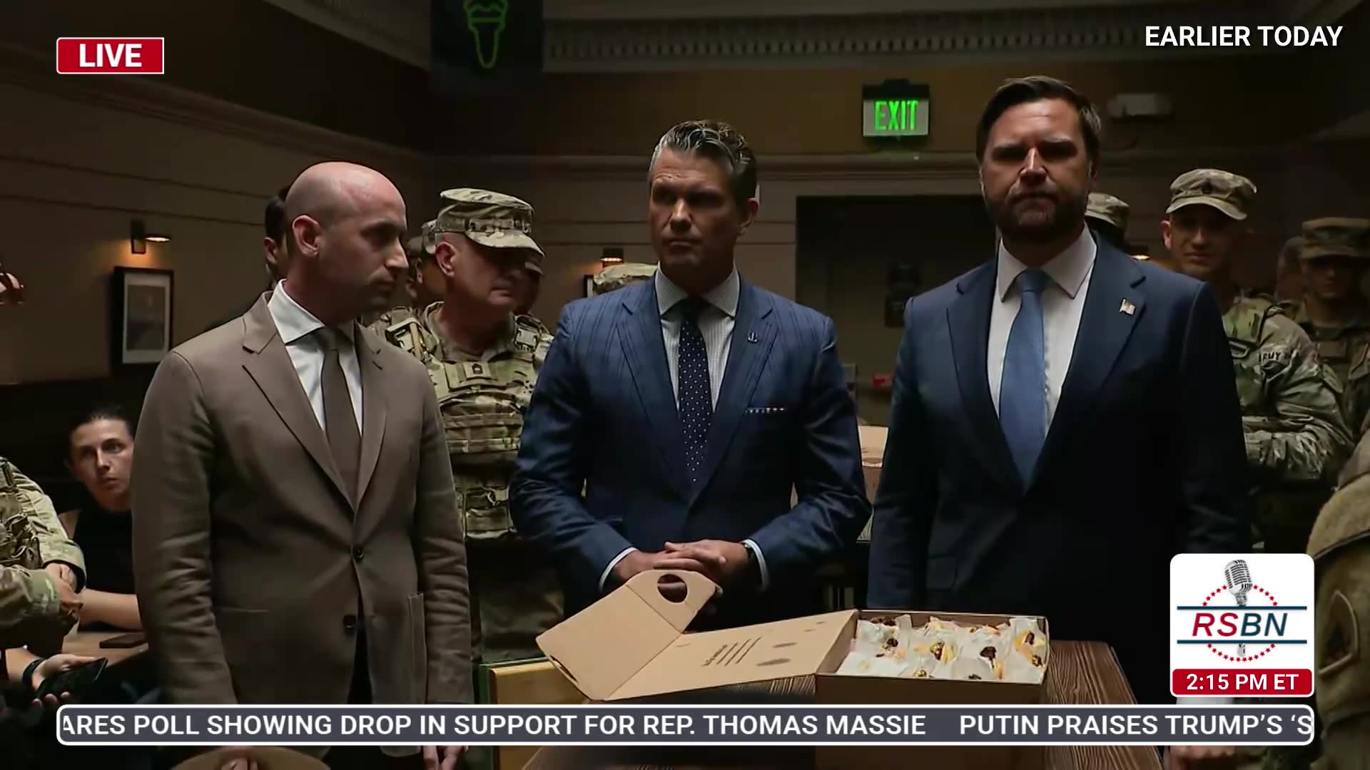 WATCH: Vice President JD Vance & Pete Hegseth Visit with National Guard Troops - 8/20/25