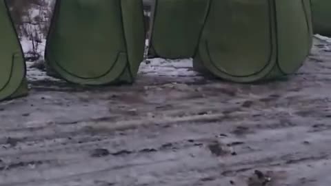 Russians Training with All-Weather Personnel Shelters