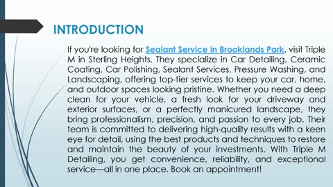 If you're looking for Sealant Service in Brooklands Park