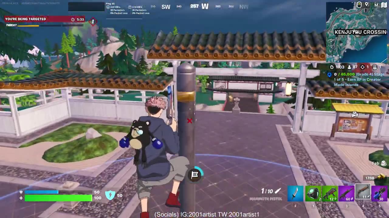 Fortnite but I'm trying my best to win or get the most kills