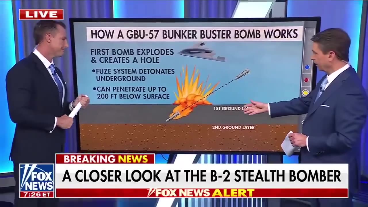 FOX News is now talking about how the B-2 attack