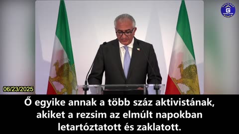 【HU】Irán száműzetésben élő koronahercege: Az irániak a szabadságért harcolnak