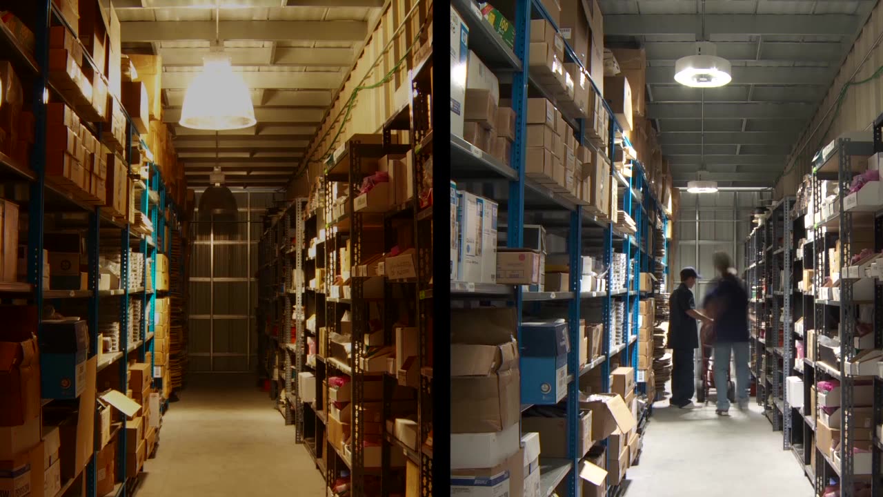 ActiveLED vs. HID Lighting in a Warehouse