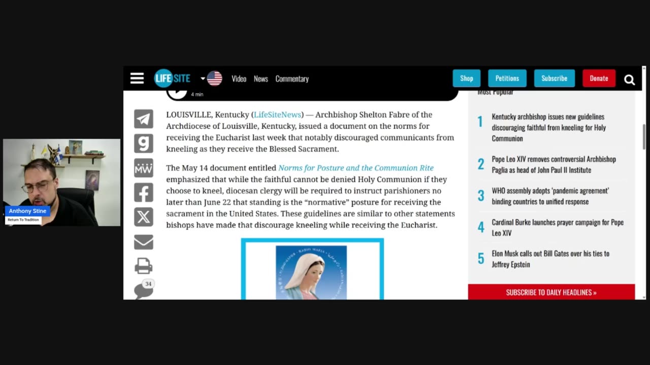 American Bishop Comes After Your Most Basic Catholic Rights