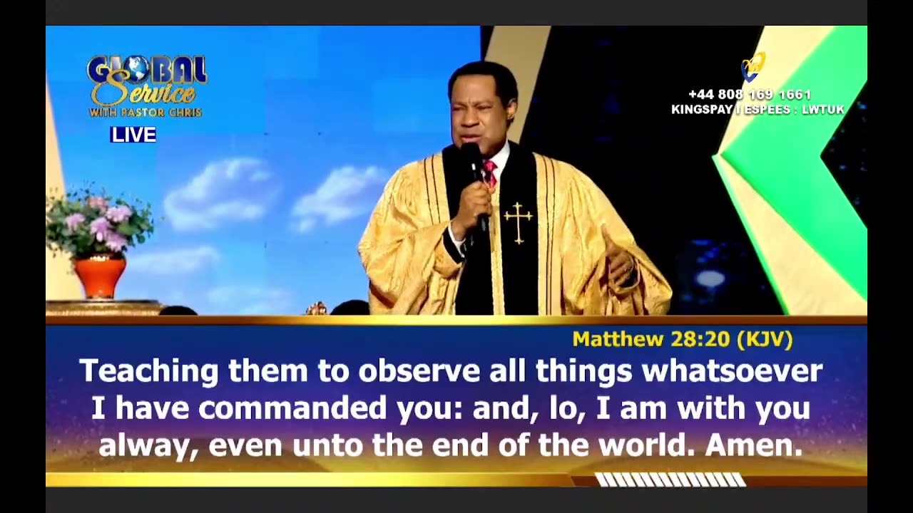 GLOBAL COMMUNION SERVICE WITH PASTOR CHRIS - SEPTEMBER - 7TH - 2025