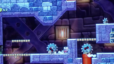 Super Mario Switch Grinding Tower Fail