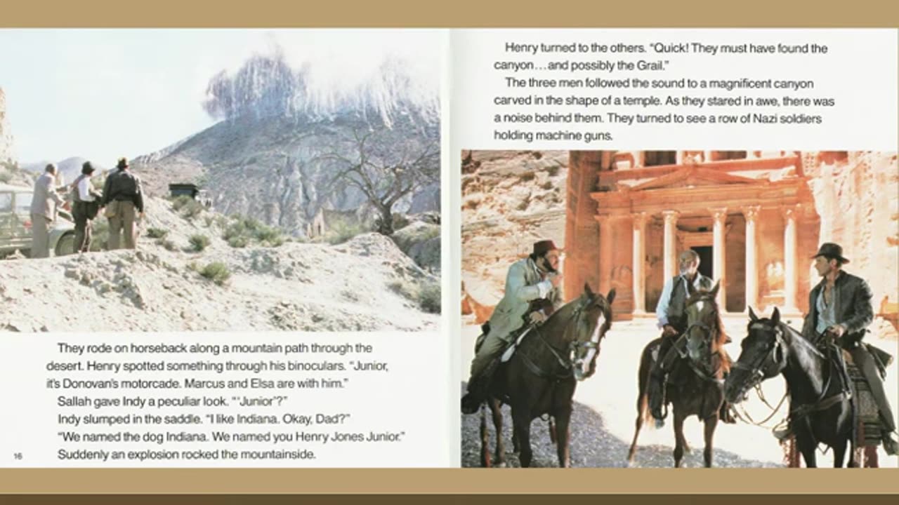 Indiana Jones and the Last Crusade Read-Along Adventure from 1989