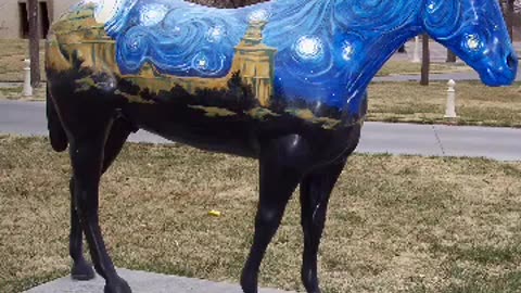 Horse statues sculptures in Ocala, Florida