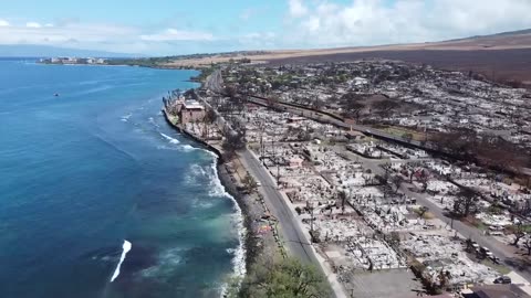 LAHAINA Fire - NEW Drone of BURN-ZONE