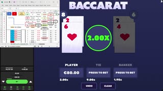 Baccarat - 50 units in 30 minutes, 50.9% HR, 75 unit drawdown, to level 6, Hollandish with LCS prog