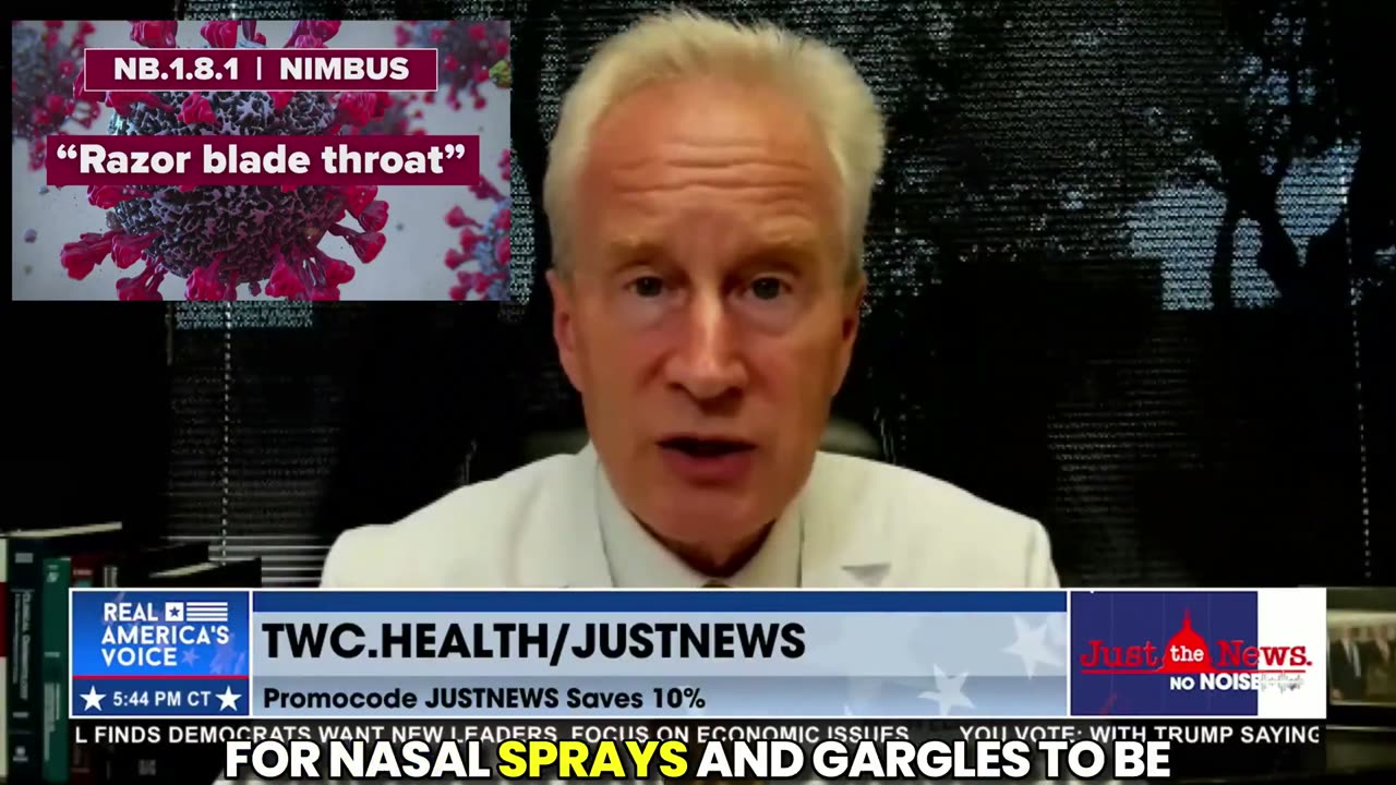 Dr. Peter McCullough on the Nimbus “Razor Blade Throat” Covid Variant
