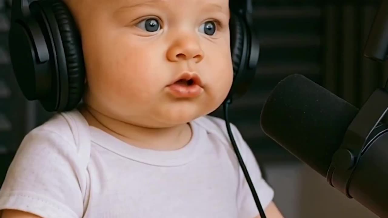 AI Babies hosting a podcast - LOL...