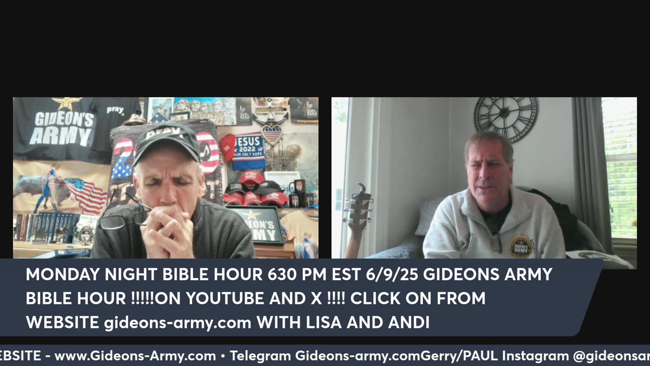 GIDEONS ARMY 6/9/25 @ 930 AM EST MONDAY WITH JIMBO