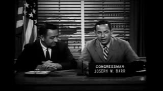 June 26, 1959 - New DePauw Head Football Coach Tom Mont Talks with Congressman Joe Barr