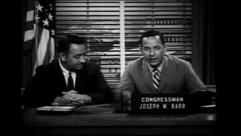 June 26, 1959 - New DePauw Head Football Coach Tom Mont Talks with Congressman Joe Barr