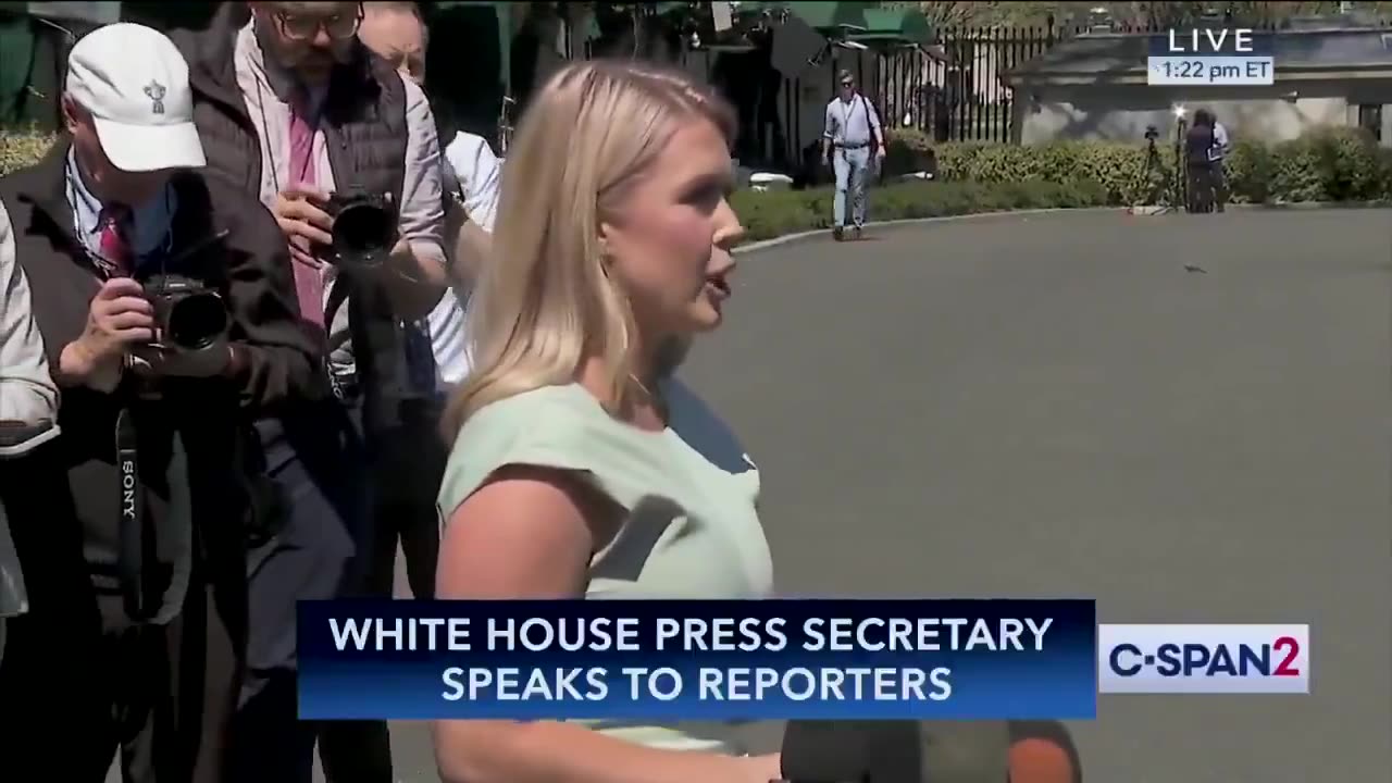 "Shame on You" - Karoline Leavitt Goes Off On Reporter Outside Of White House