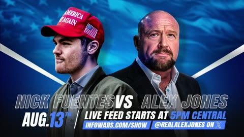 The War Room & The Alex Jones Nick Fuentes Debate in Full HD for August 13, 2025.