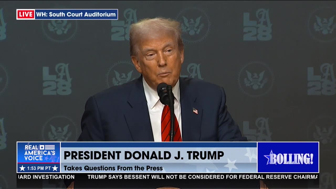 TRUMP ON SENDING AID TO GAZA