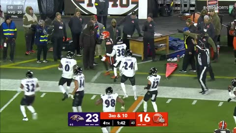 SHEDEUR SANDERS TD OR TURNOVER ON DOWNS! Ravens vs Browns Ending Week 11