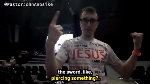 Yeshua gave me a big sword and my hands were full of lightning - I slayed the devil