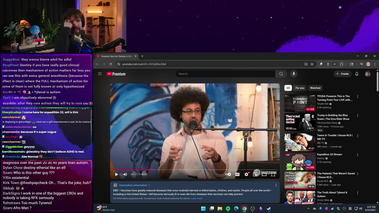 [Mirror] Destiny YouTube Stream