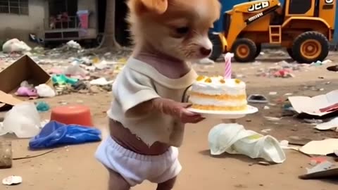 The poor dog was made fun of by his friends on his birthday #SKMG2