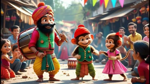 Kalu Madari, Bandar Aur Bandriya Ki Masti Bhari Kahani | Fun Village Adventures for Kids